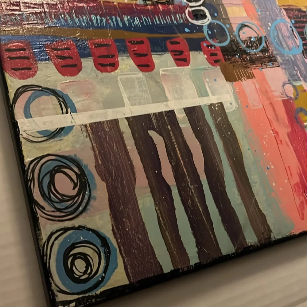 Abstract Canvas Painting | Girls Room Decor - Picture 4 of 5